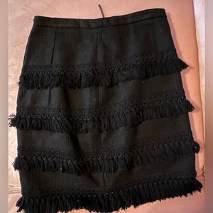 Black skirt with tassels